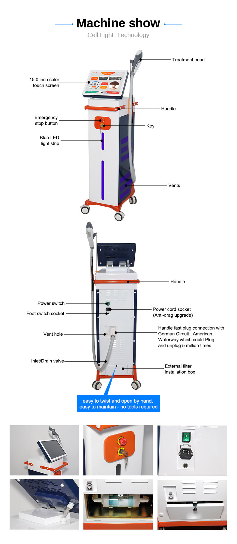 M&aacute;quina de eliminaci&oacute;n de arrugas
