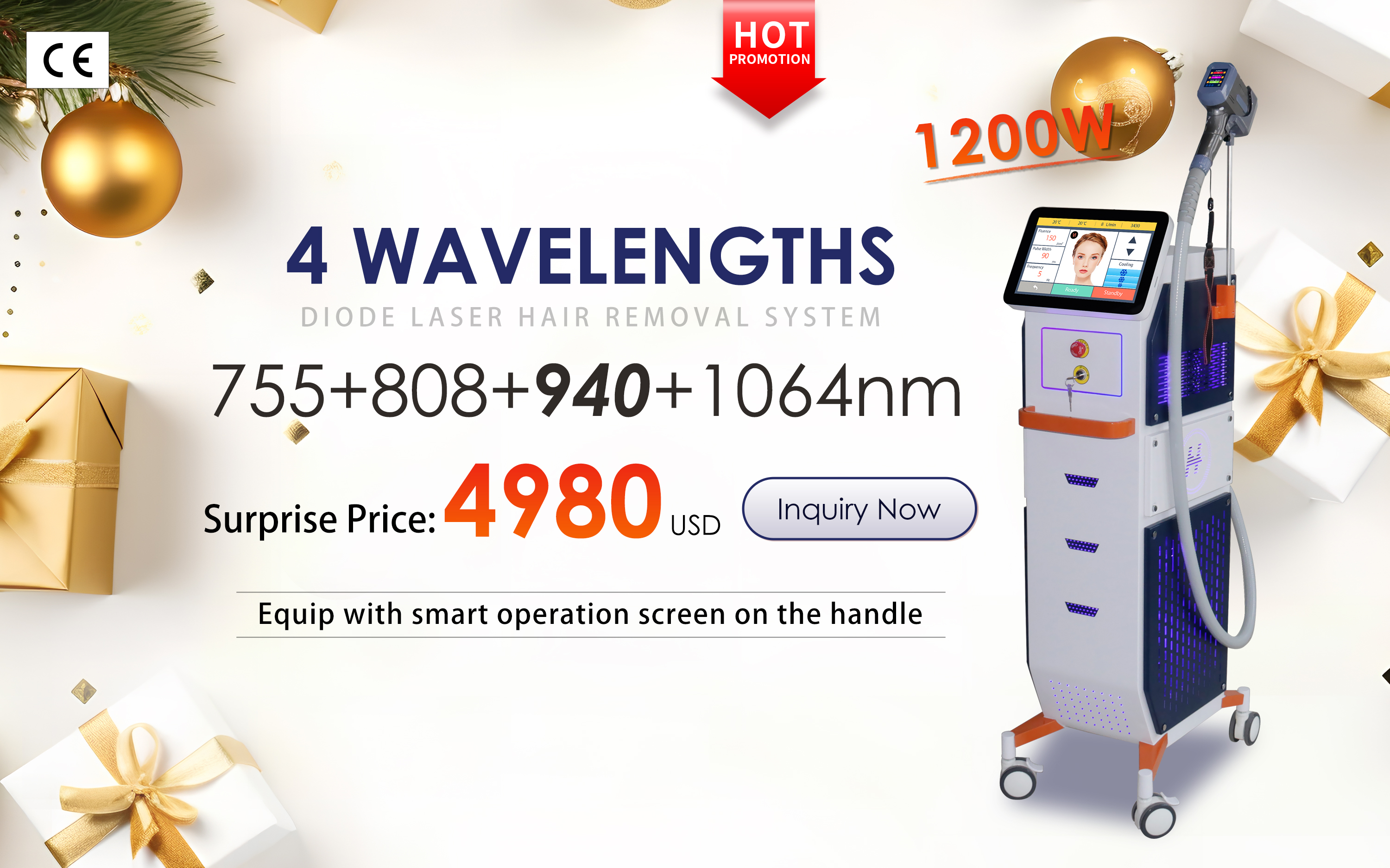 m&aacute;quina de depilaci&oacute;n l&aacute;ser