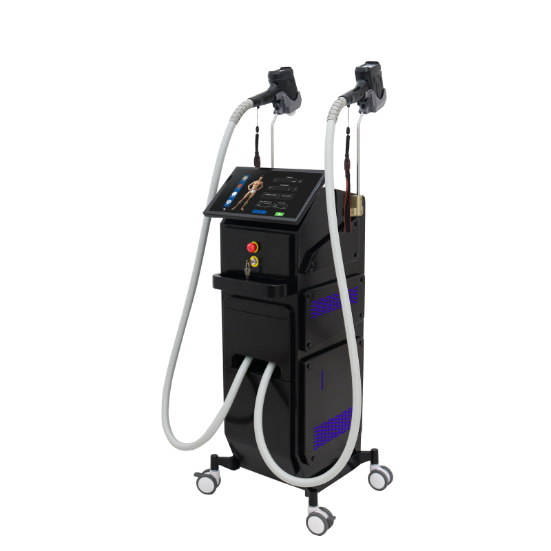 Dispositivo de depilación láser con piezas de mano duales de nuevo diseño