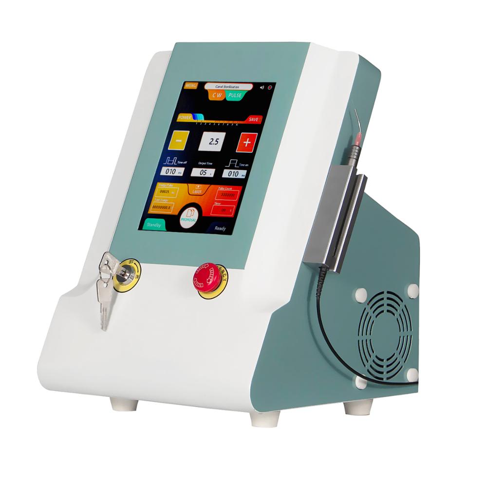 Máquina láser dental de 980nm con 5 cabezales de tratamiento disponibles