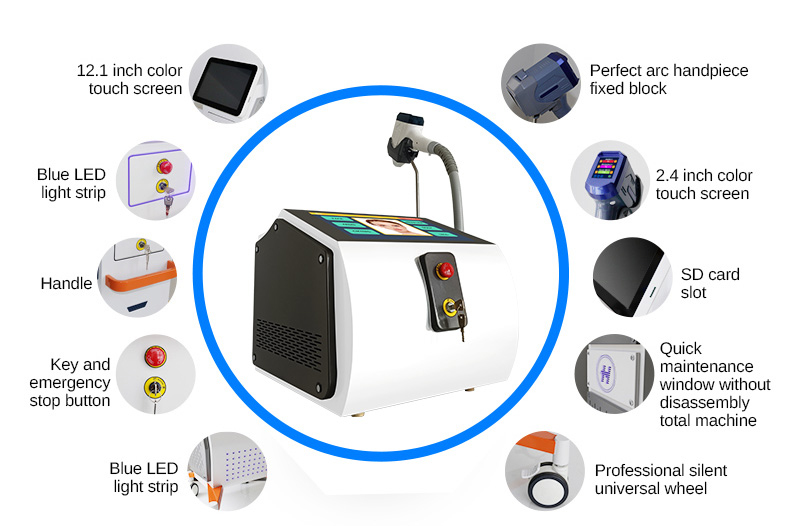 m&aacute;quina de depilaci&oacute;n l&aacute;ser