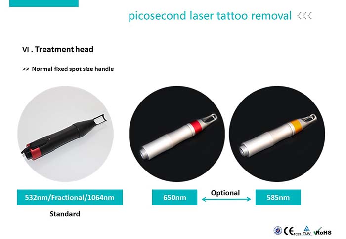 Máquina médica de eliminación de tatuajes con láser Nd Yag Q Switched CE Q